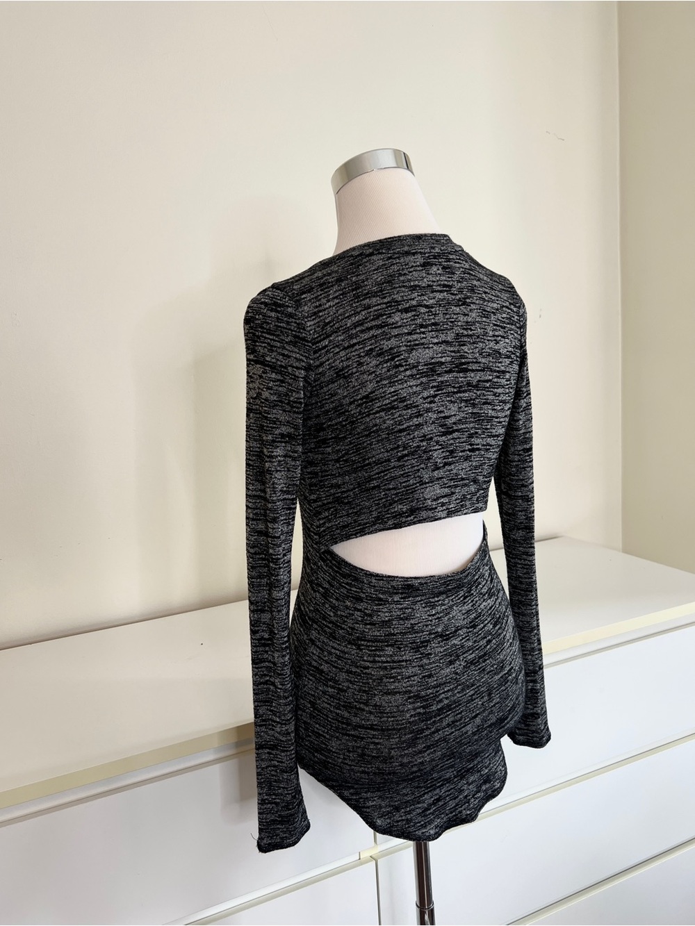 ARITZIA Y2K OPEN BACK LONG SLEEVE TOP – XXS